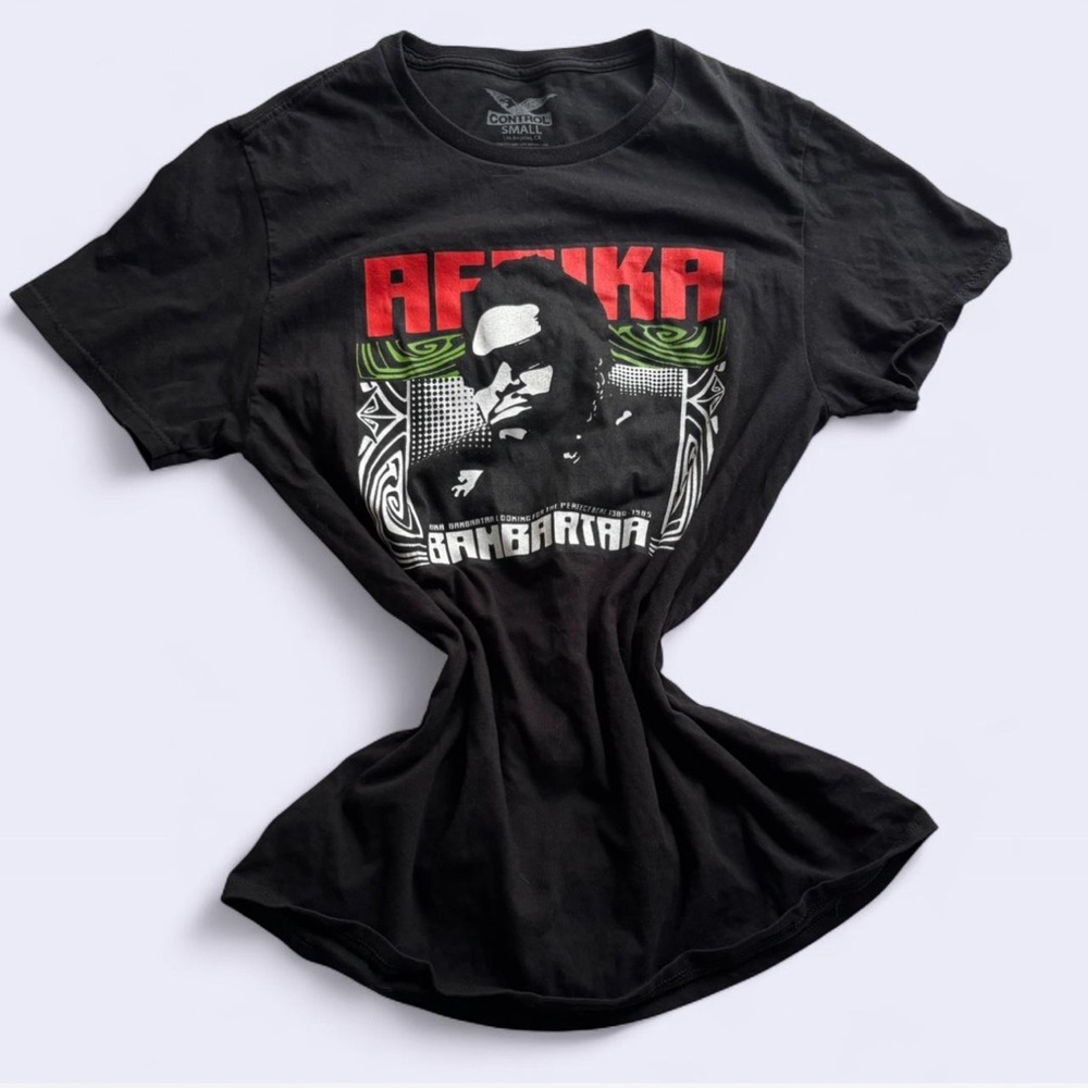 ~Afrika Bambaataa Black Graphic T-Shirt~